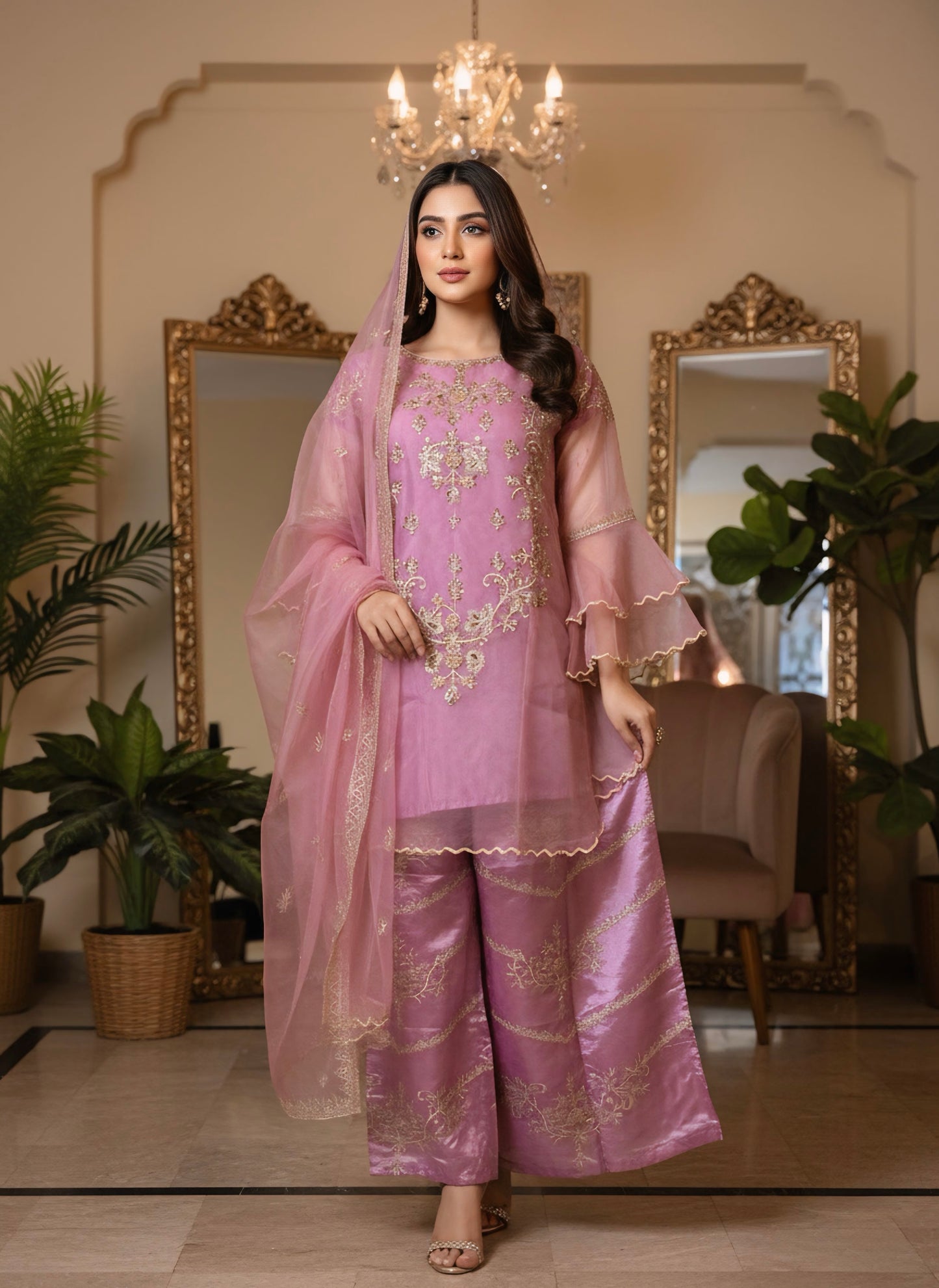 Pret Embroidered Frock 3 PCS
