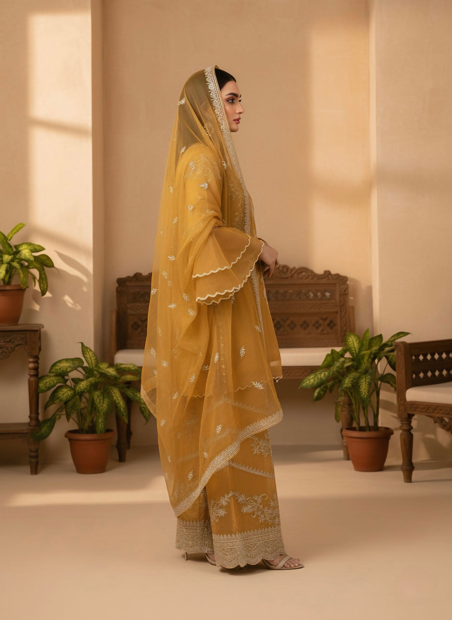 Pret Embroidered Frock 3 PCS
