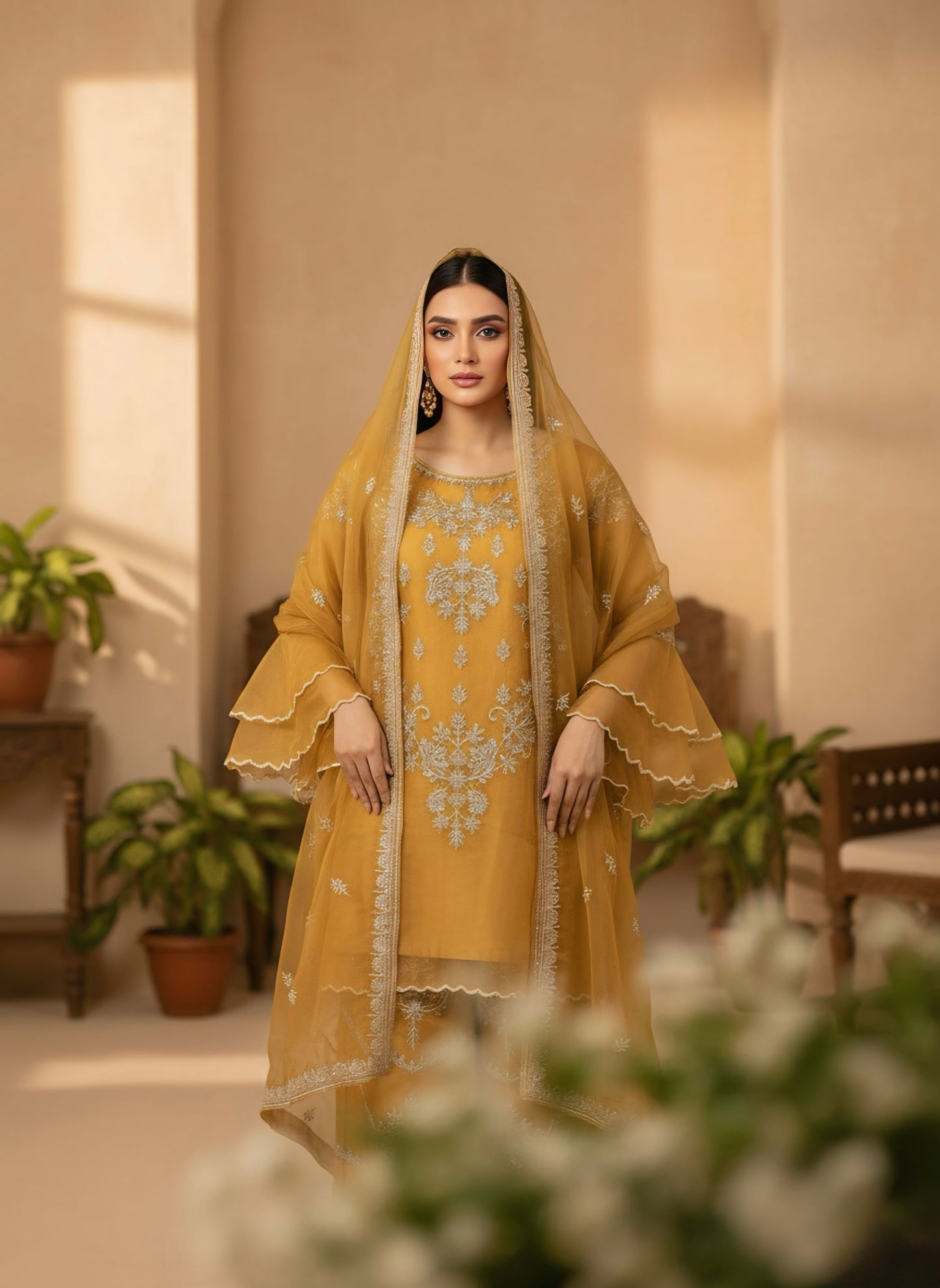 Pret Embroidered Frock 3 PCS