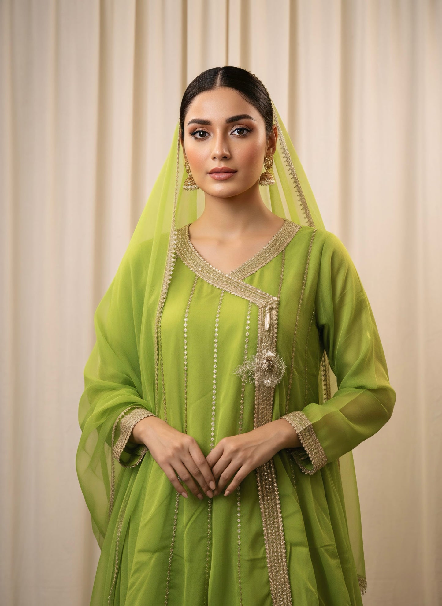 Embroidered Chiffon 3 PCS (STITCHED)