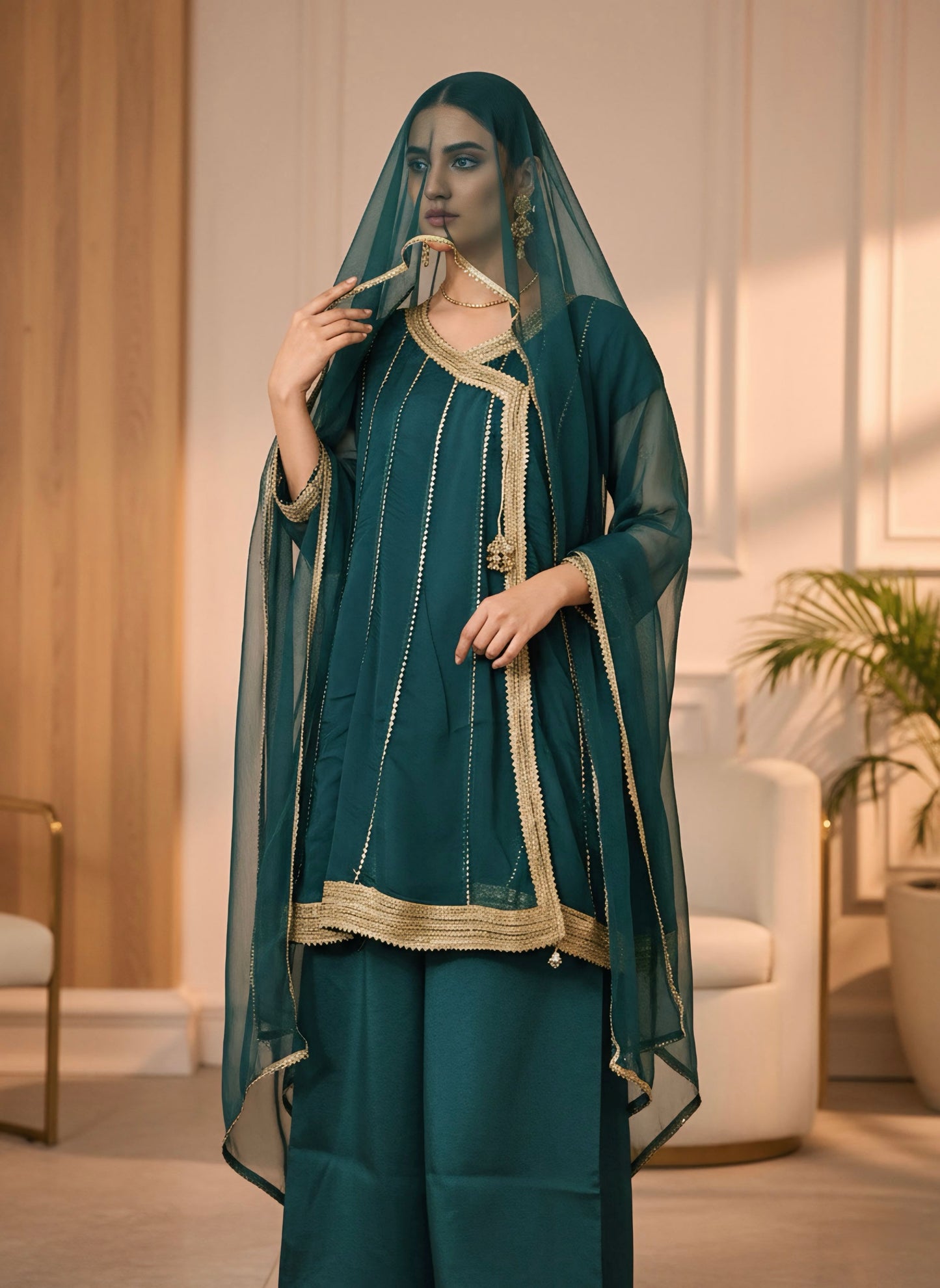 Embroidered Chiffon 3 PCS (STITCHED)