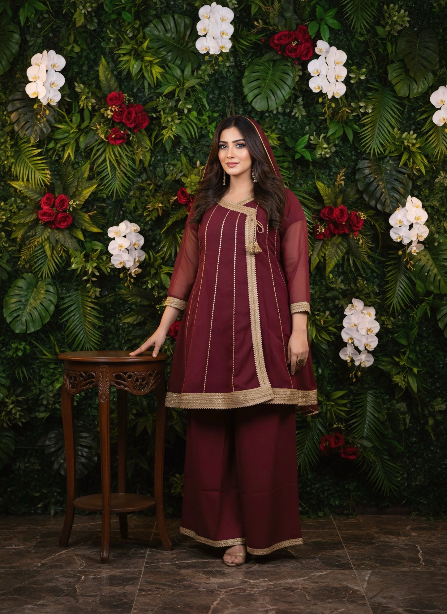 Embroidered Chiffon 3 PCS (STITCHED)