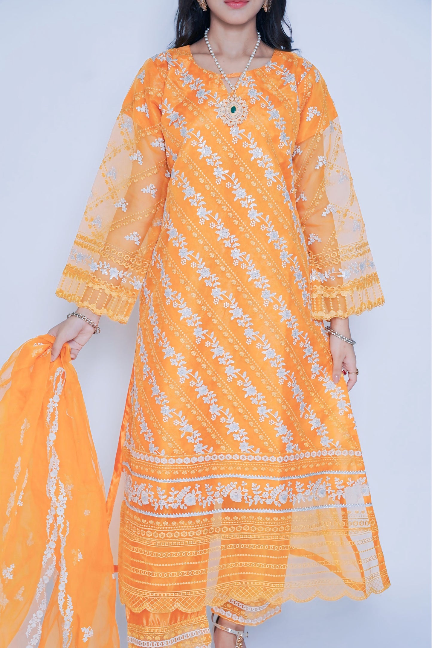 Pret Embroidered Organza 3 PCS