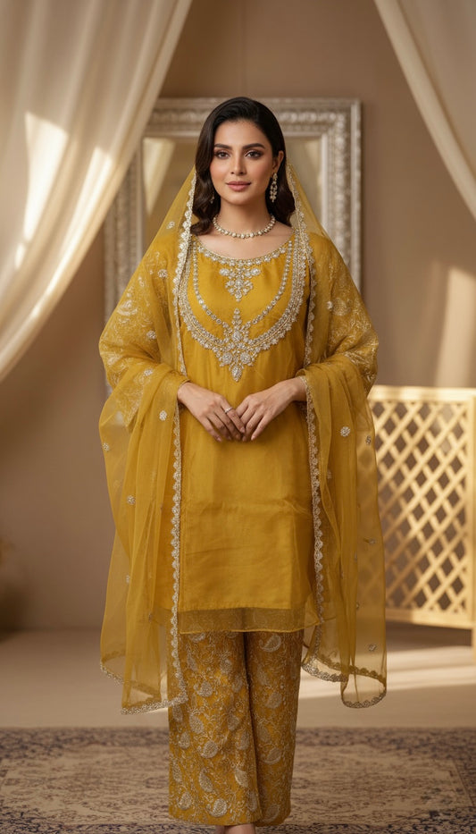 Pret Embroidered Organza 3 PCS