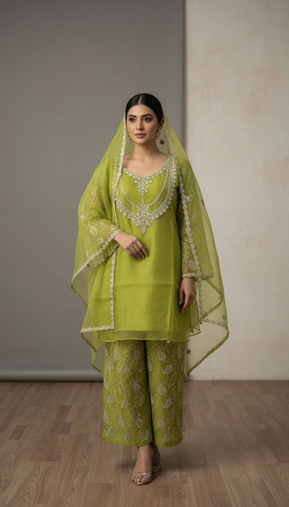 Pret Embroidered Organza 3 PCS