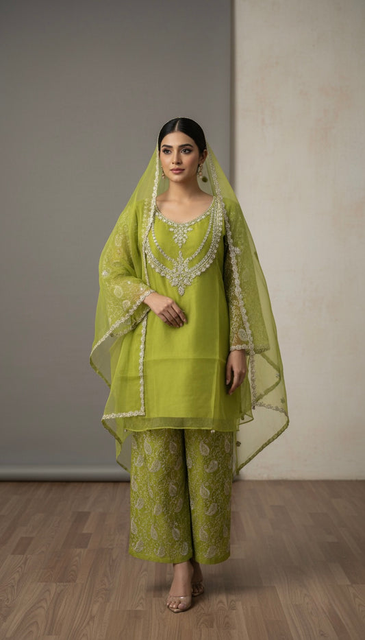 Pret Embroidered Organza 3 PCS