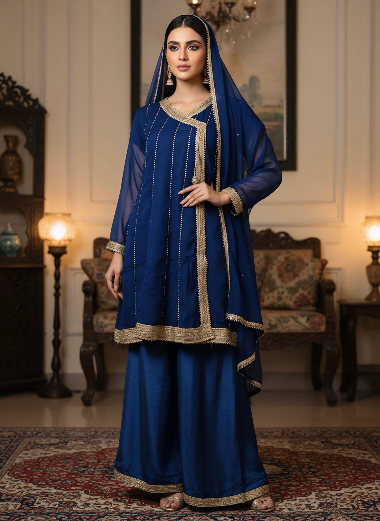 Embroidered Chiffon 3 PCS (STITCHED)