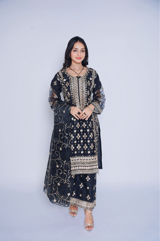 Pret Embroidered Organza 3 PCS