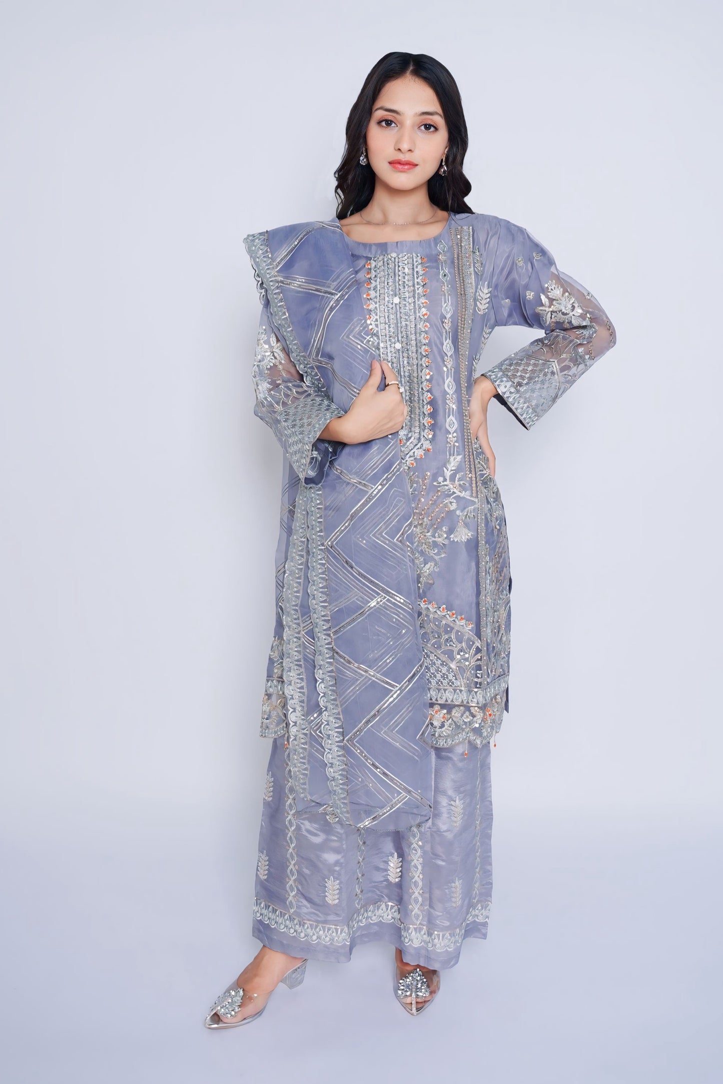 Pret Embroidered Organza 3 PCS
