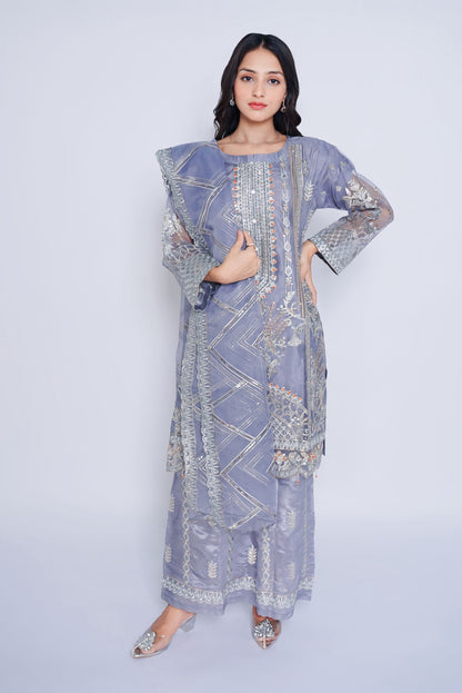 Pret Embroidered Organza 3 PCS
