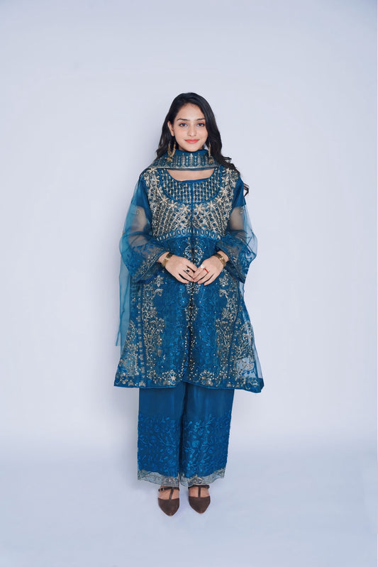 Pret Embroidered Organza 3 PCS
