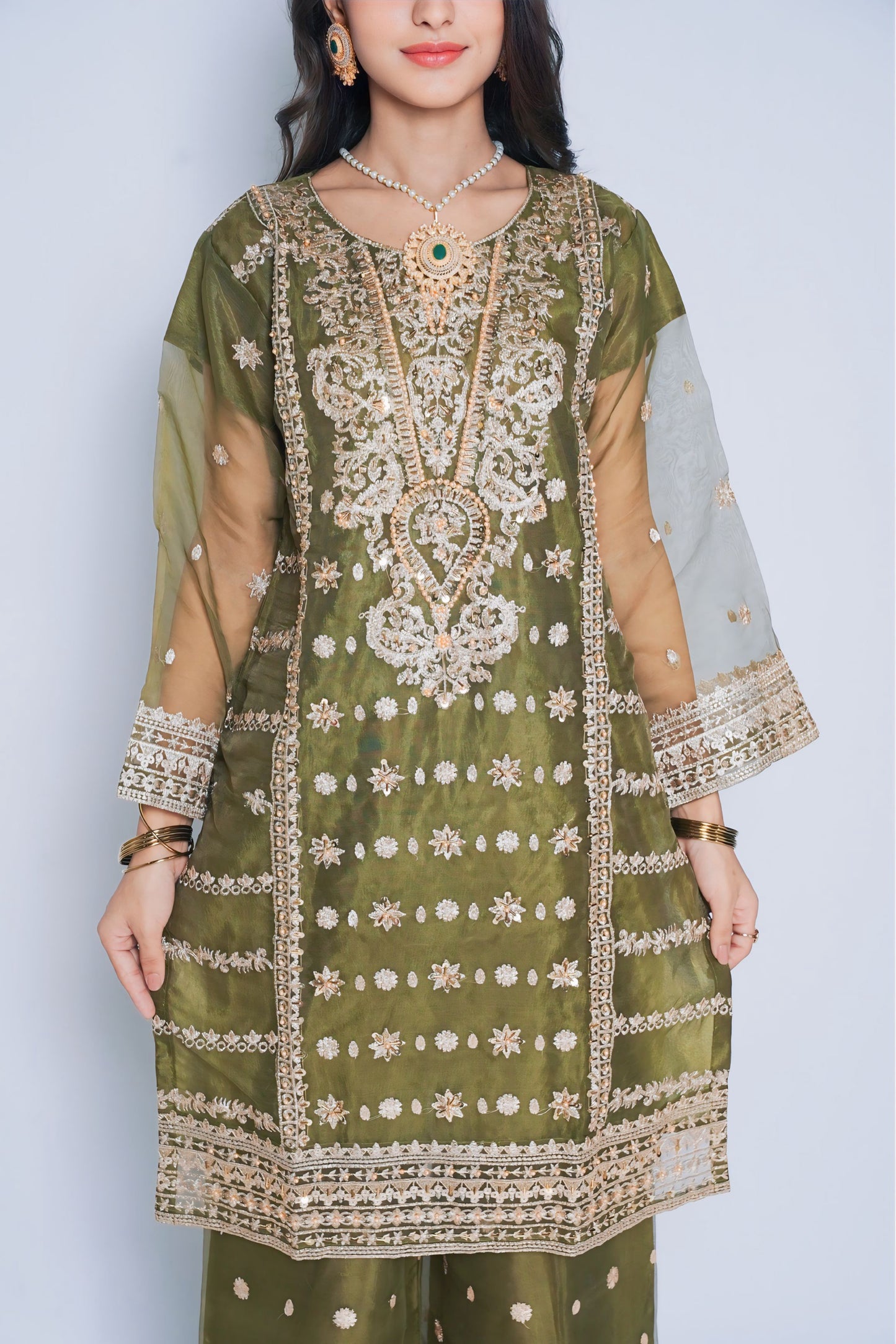 Pret Embroidered Organza 3 PCS