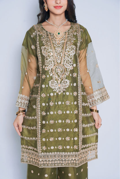 Pret Embroidered Organza 3 PCS