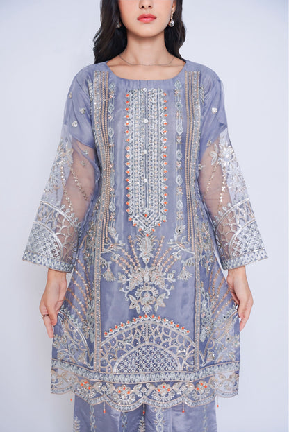 Pret Embroidered Organza 3 PCS