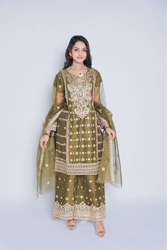 Pret Embroidered Organza 3 PCS