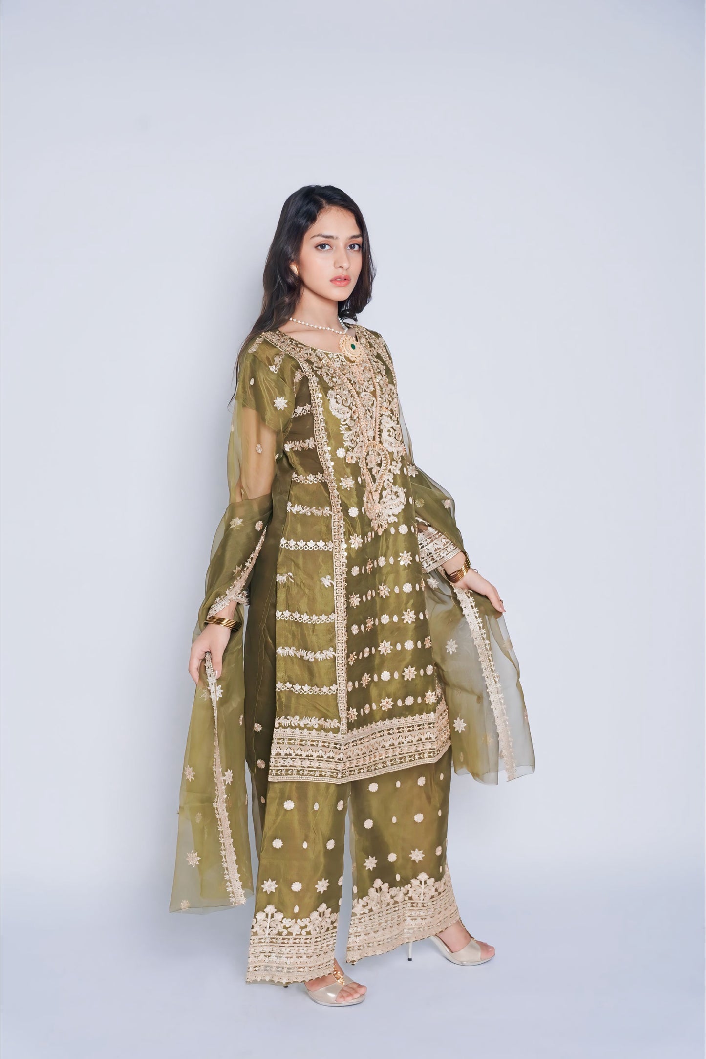 Pret Embroidered Organza 3 PCS
