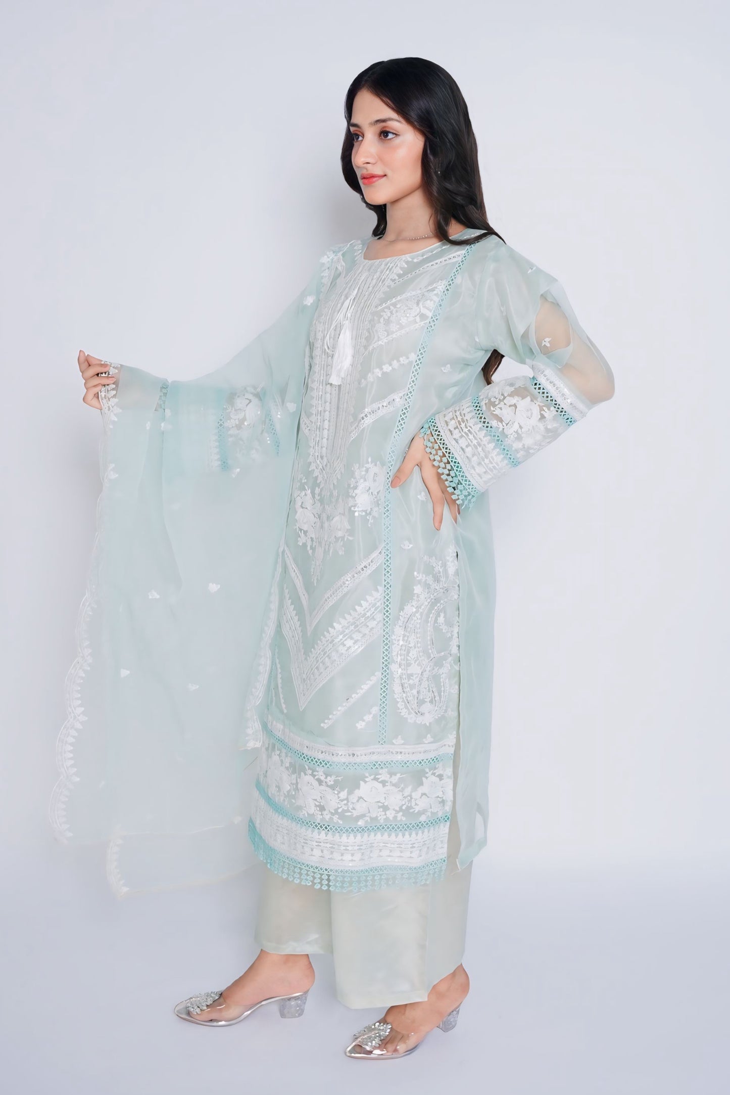 Pret Embroidered Organza 3 PCS