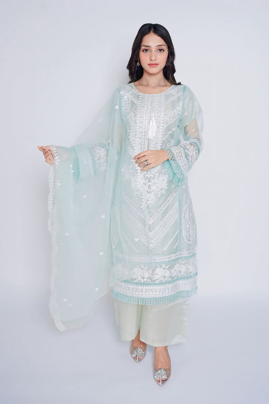 Pret Embroidered Organza 3 PCS
